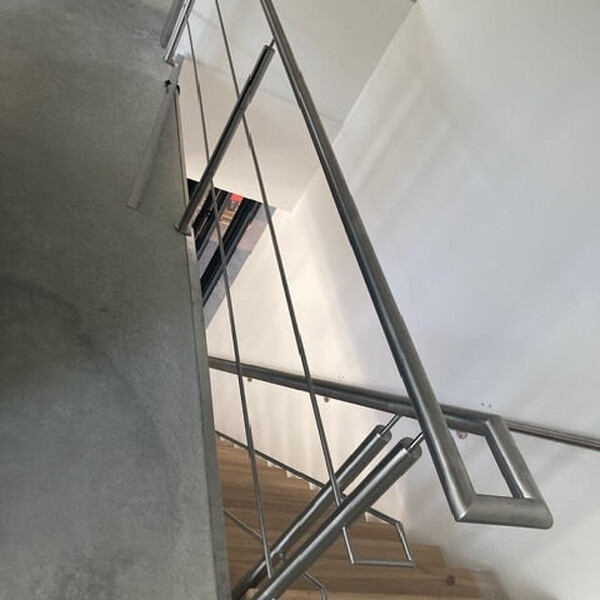 Geslepen RVS leuning